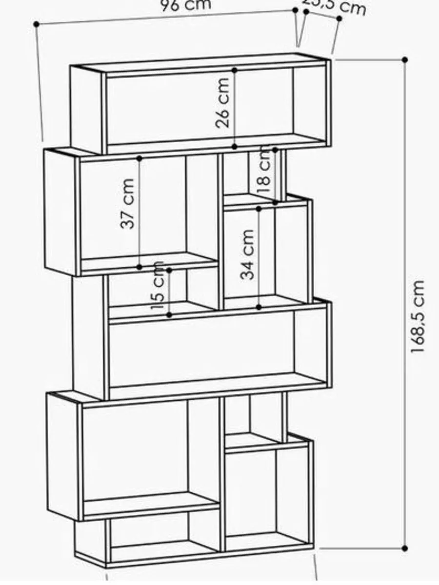 Wayfair Sandra Display Unit/Bookcases - Image 1