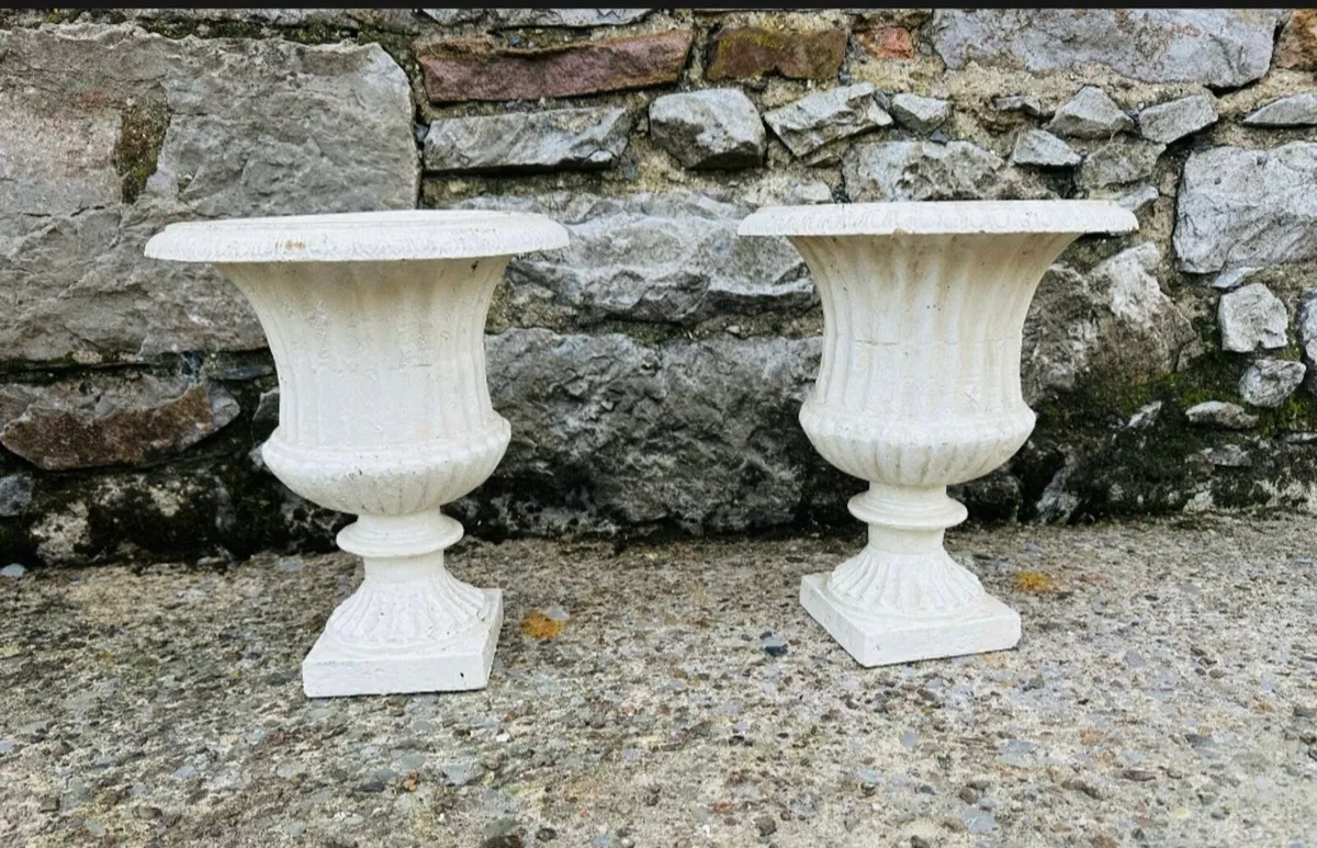 Cast iron urns