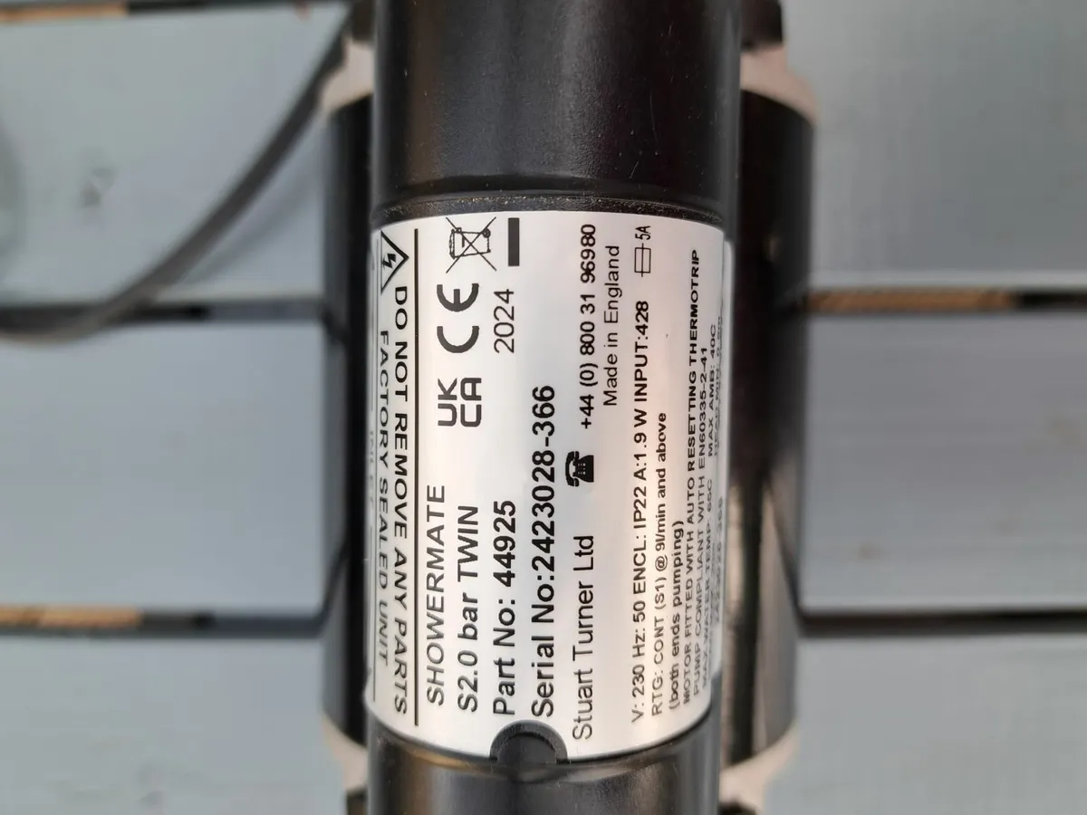 Showermate Twin shower pump 2 bar - Image 2
