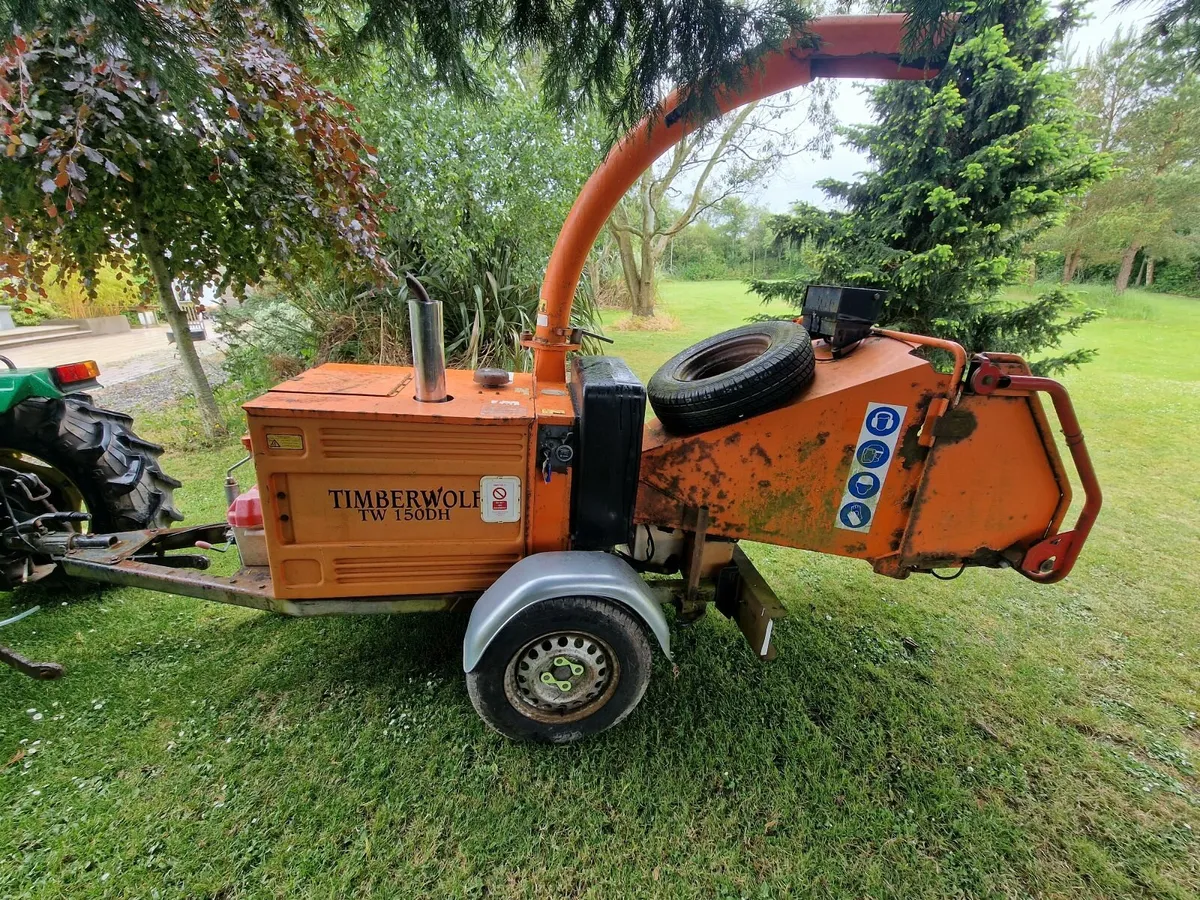 Timberwolf 150 diesel wood chipper woodchipper - Image 2