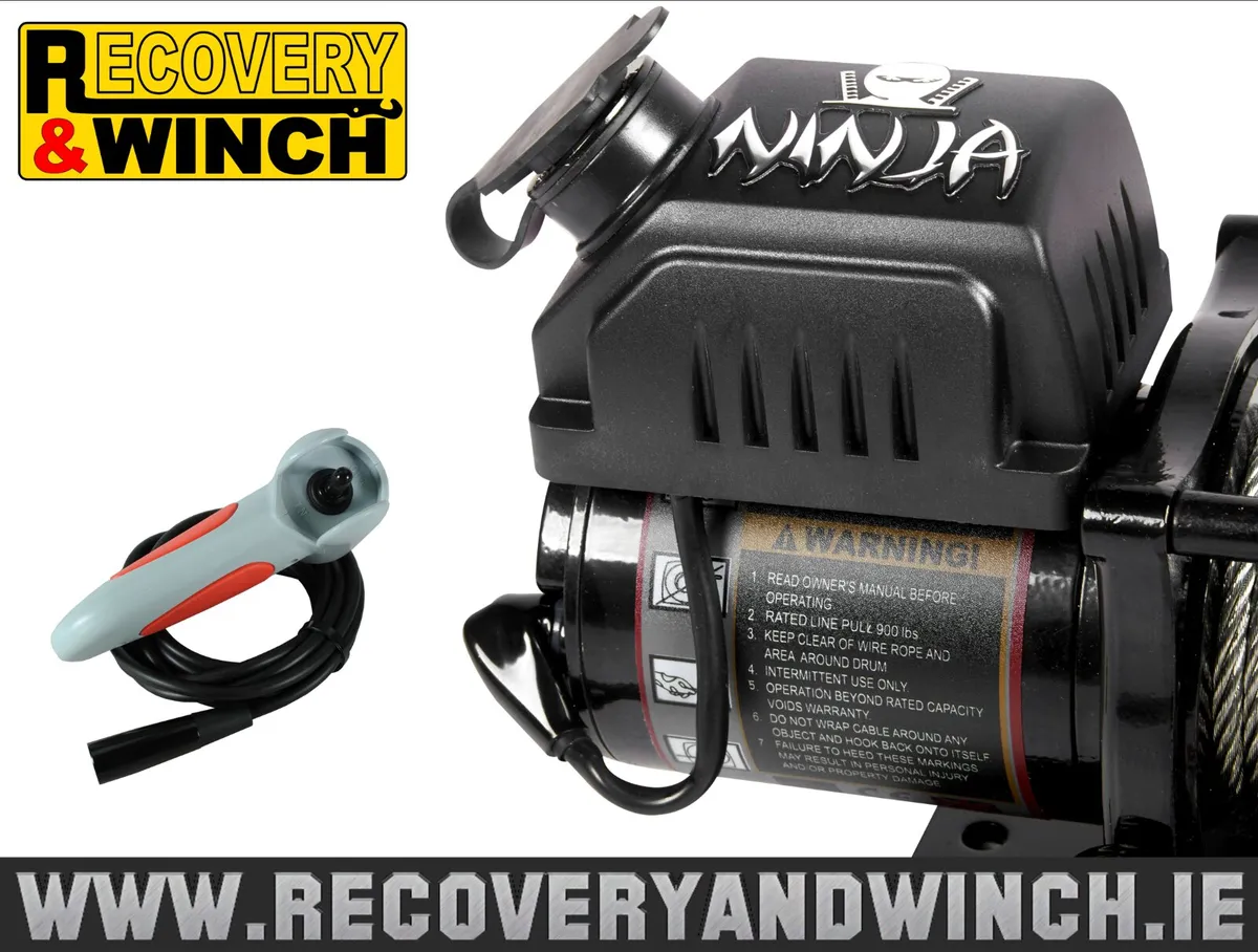 Warrior Ninja 4500lb (2041kg) Electric Winch 🔴 - Image 2