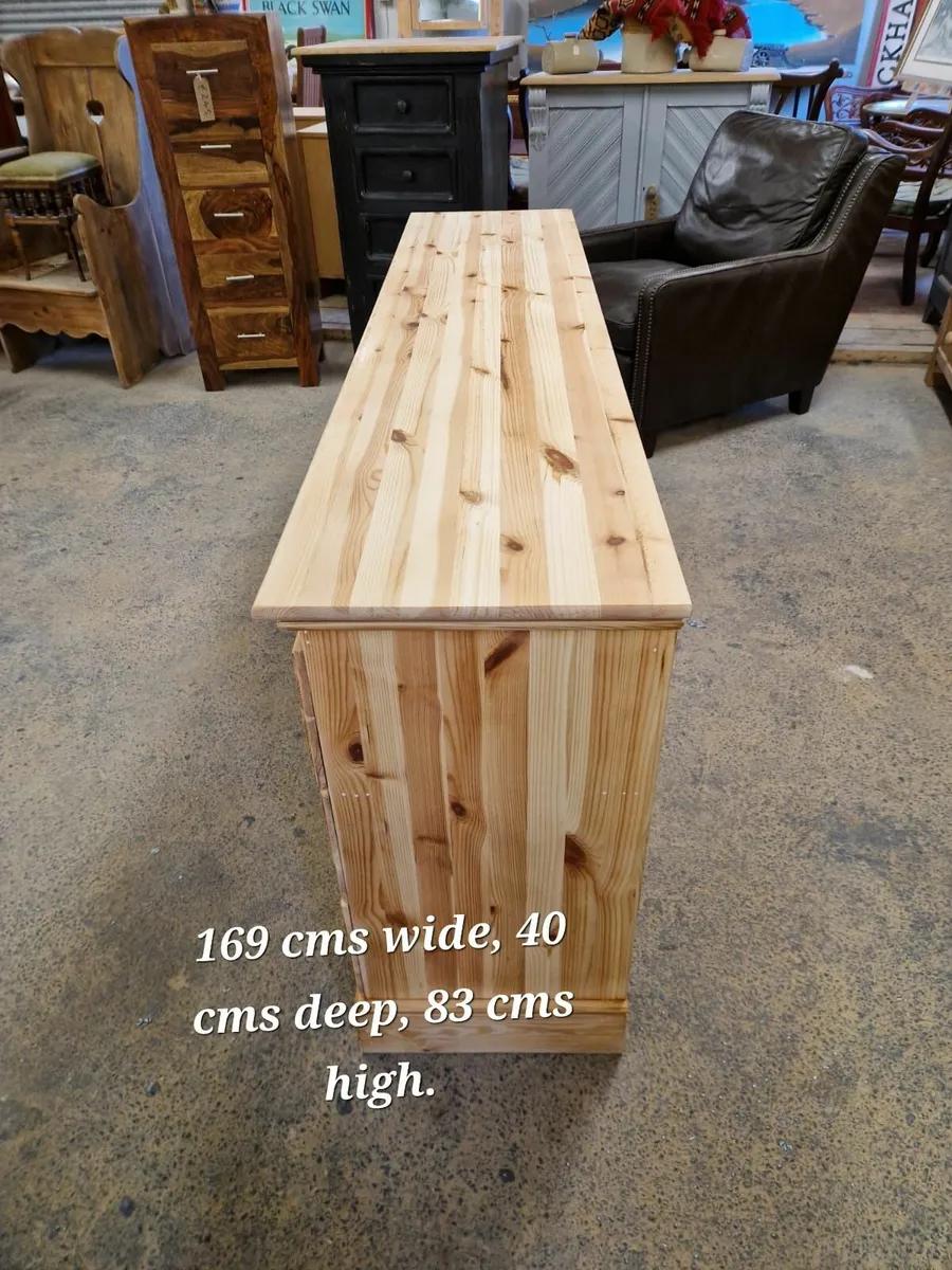 Large 3+4 pine chest of drawers - Image 2