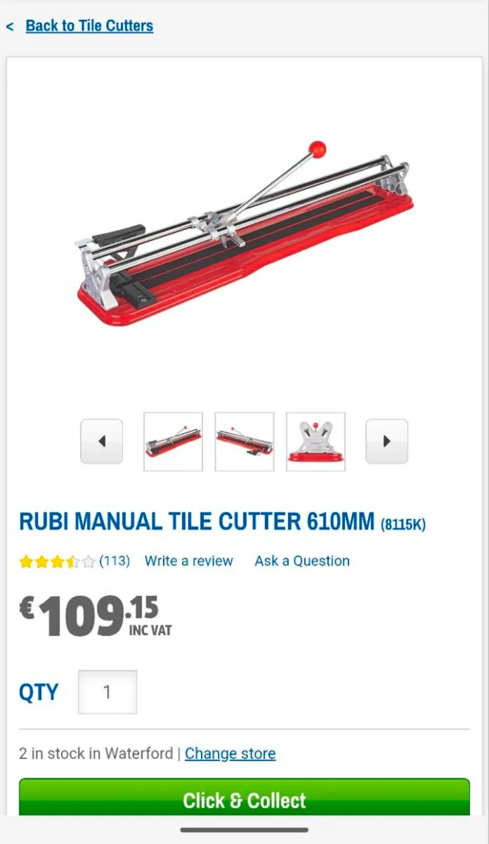 Tile cutter 600mm - Image 2