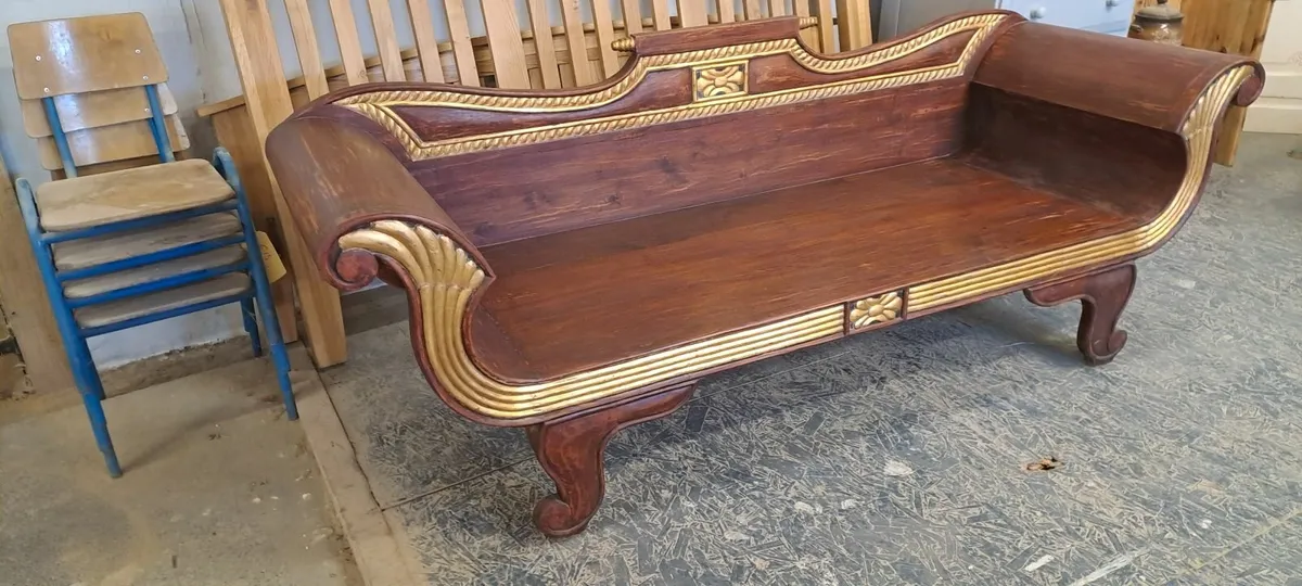 Vintage regency style day bed - Image 2