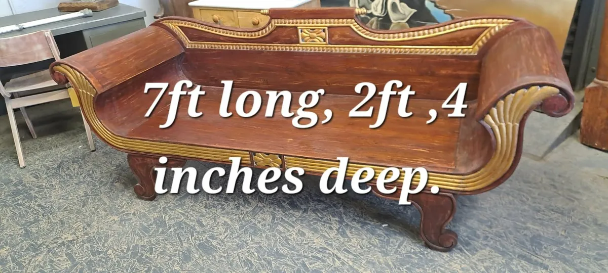 Vintage regency style day bed - Image 3