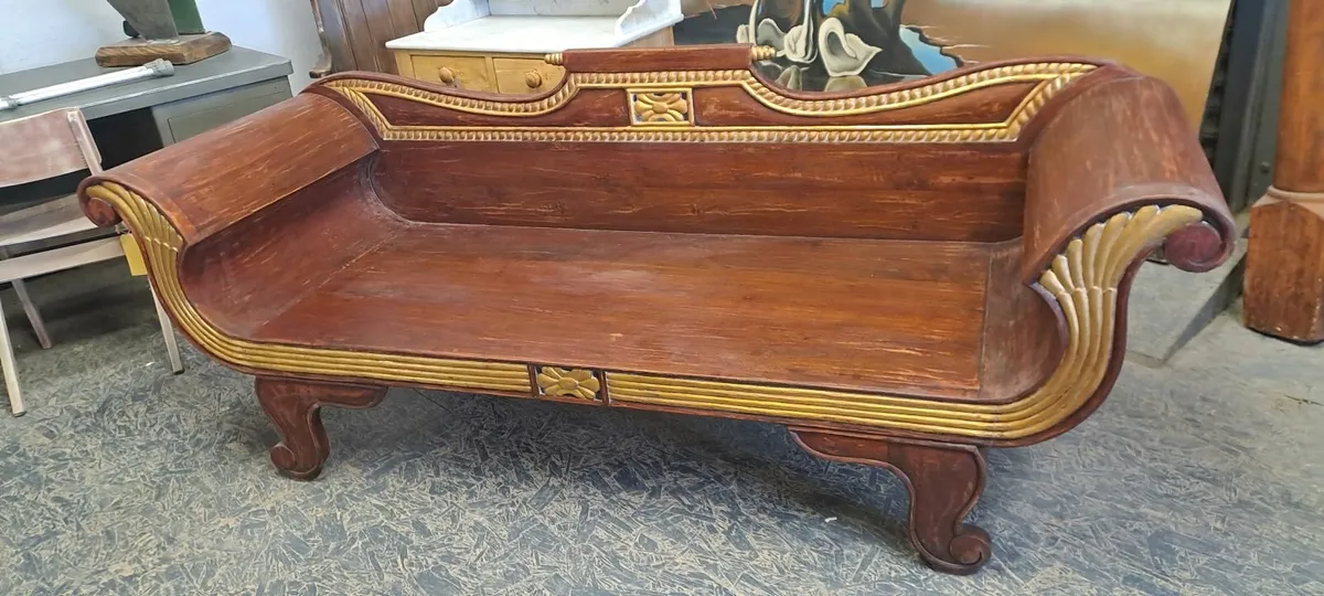 Vintage regency style day bed - Image 4