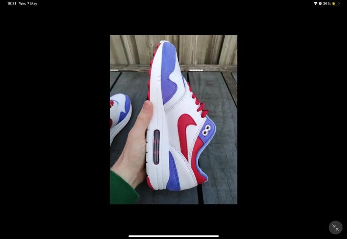 Nike Air Max 1 NBY Purple Red - Image 2