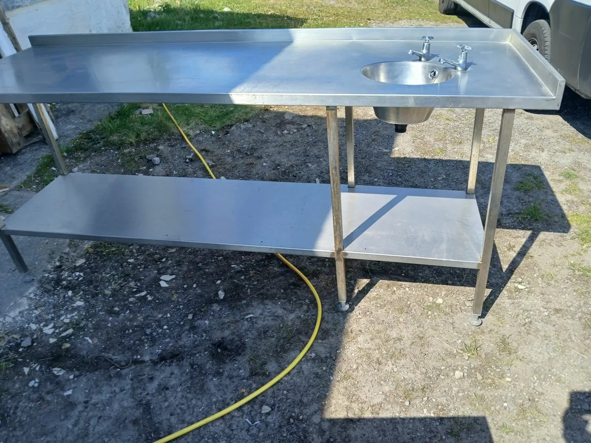 Stainless steel cabbinet/sink unit delivered - Image 2