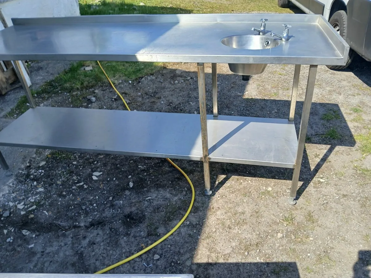 Stainless steel cabbinet/sink unit delivered - Image 3