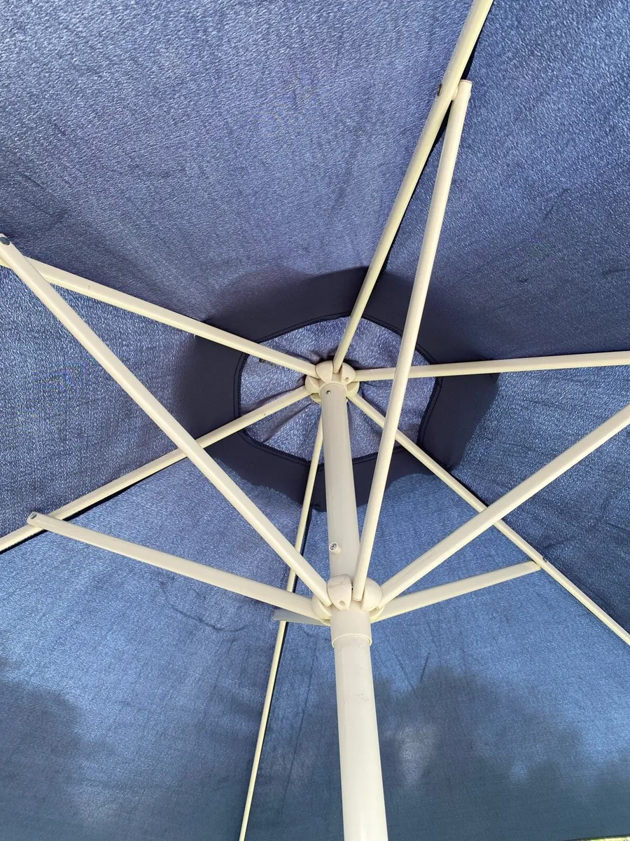 Umbrella and stand and table - Image 3