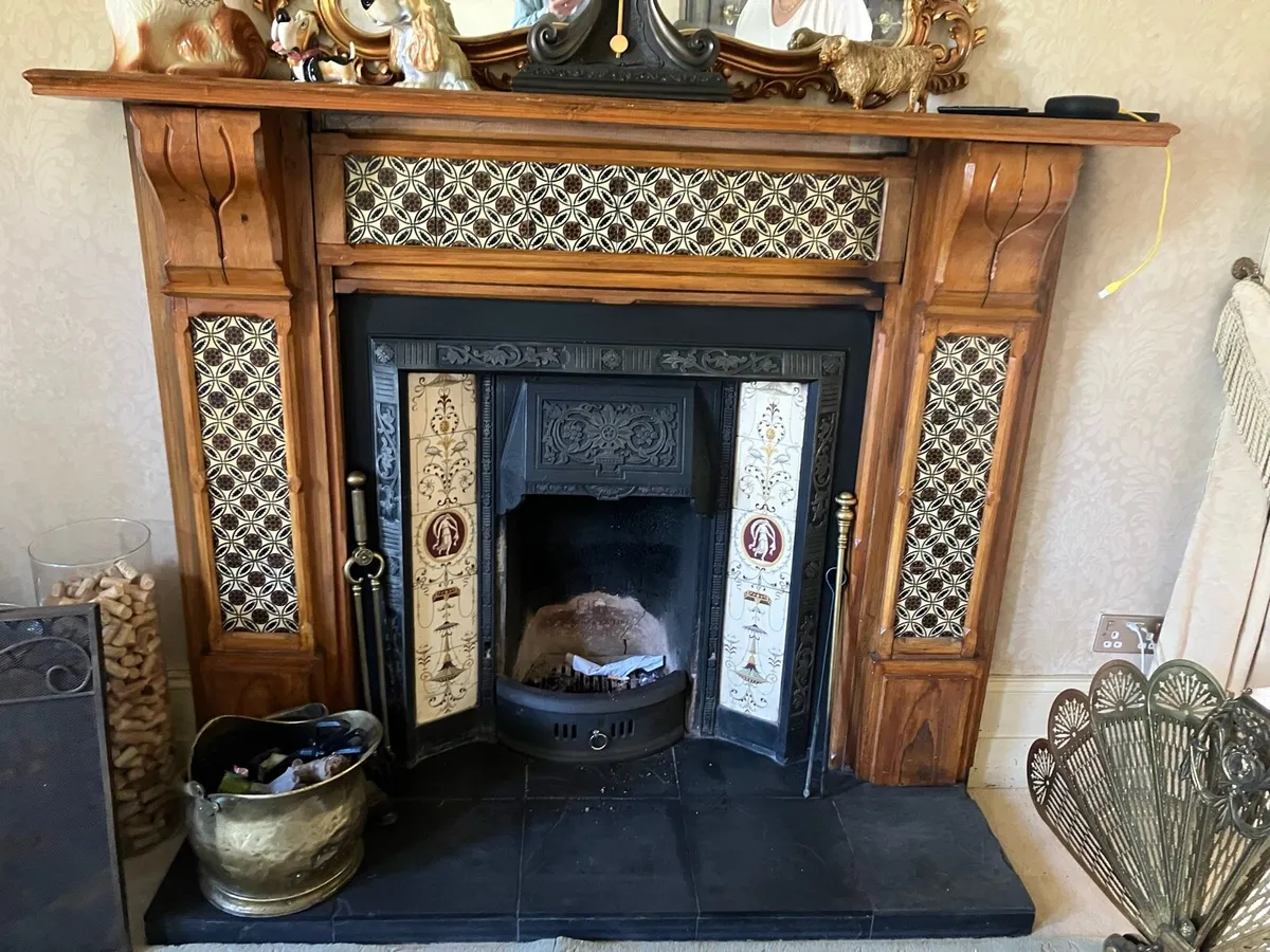 Antique fire place surround - Image 1