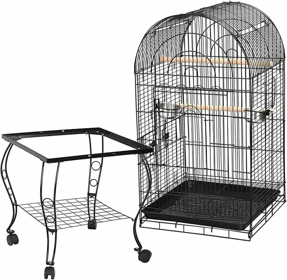 Large Wrought Iron Bird Cage for Cockatoo, Parrot - Image 2