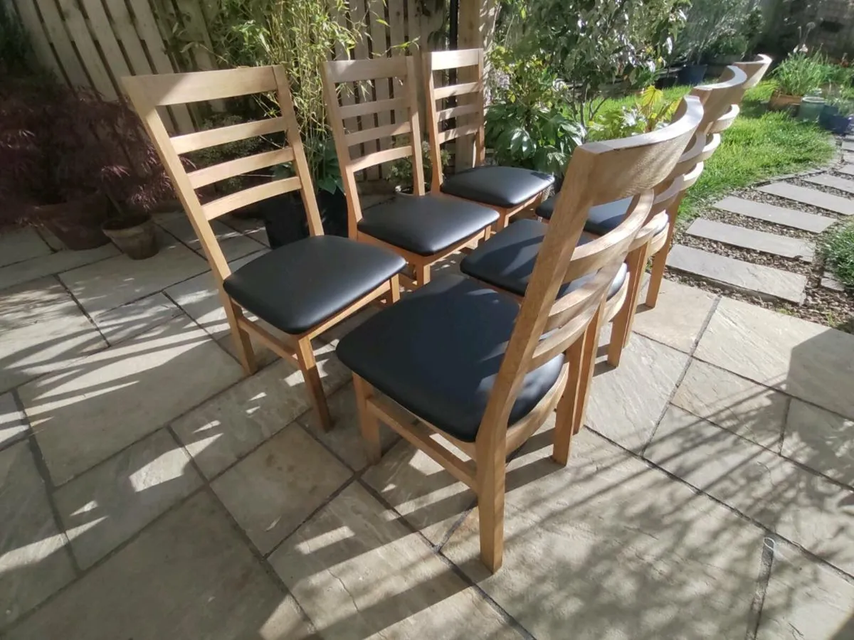 6 kitchen dining chairs - Image 1
