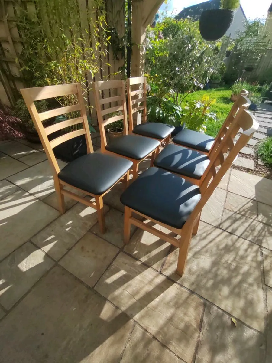 6 kitchen dining chairs - Image 2