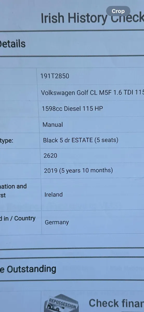 191 VW GOLf 1.6 TDI MK7.5 - Image 2