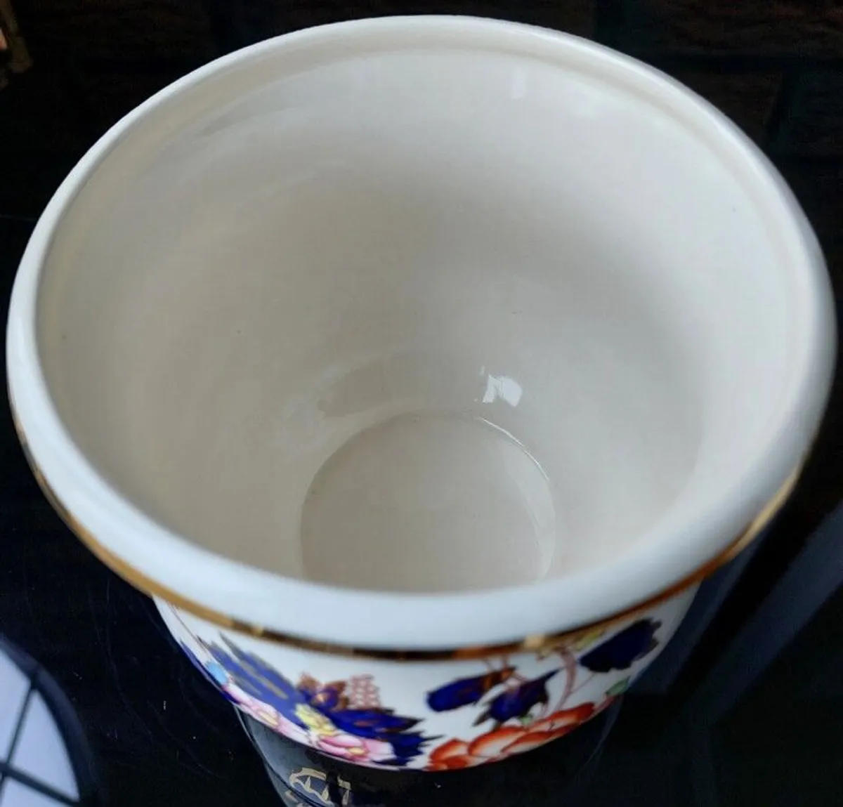 Antique Masons Ironstone "Mandarin" Jam Jar/Honey Pot - Image 3