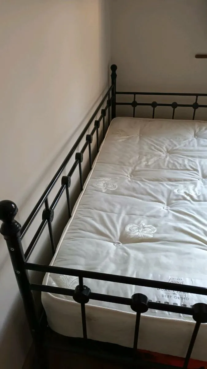 Day Bed - Black Steel Frame - Image 1