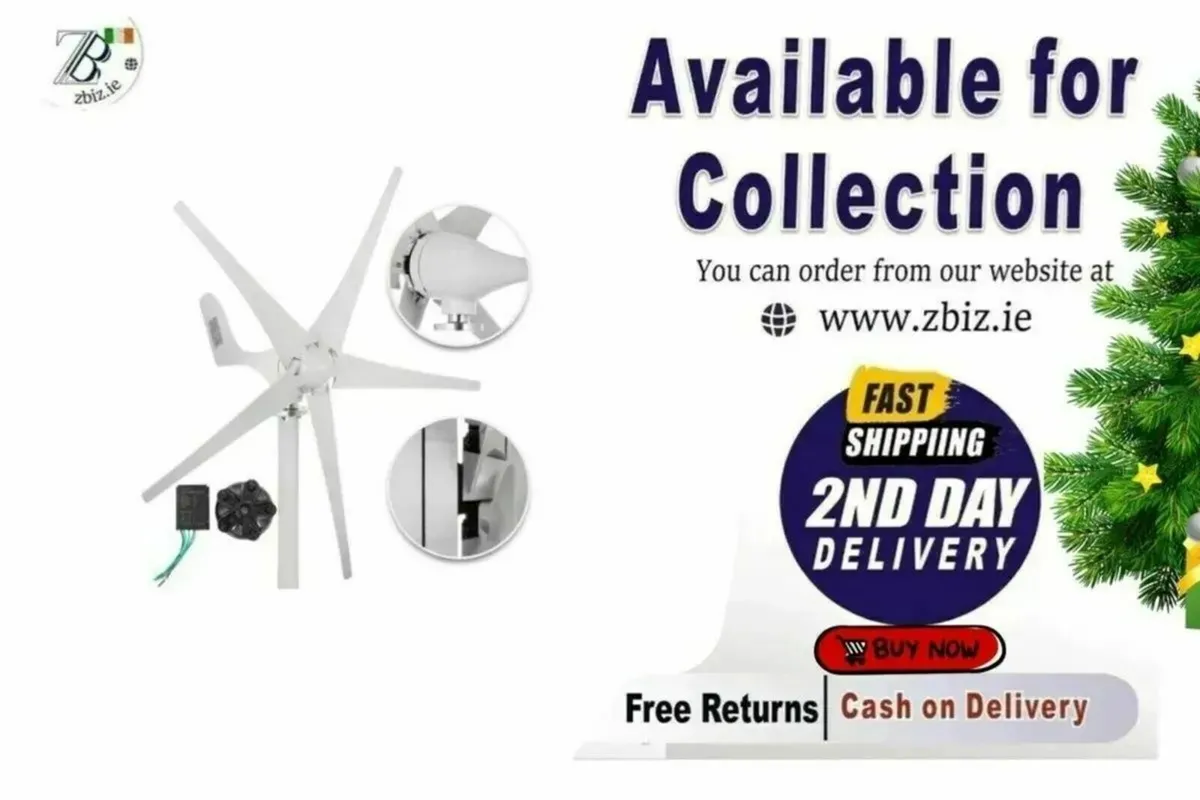 Wind Turbine: 4000W, High-Power Generation - Image 1