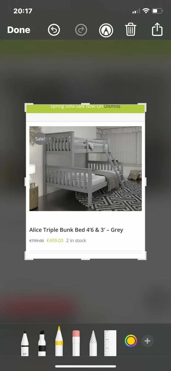 Tripple bunk bed - Image 1