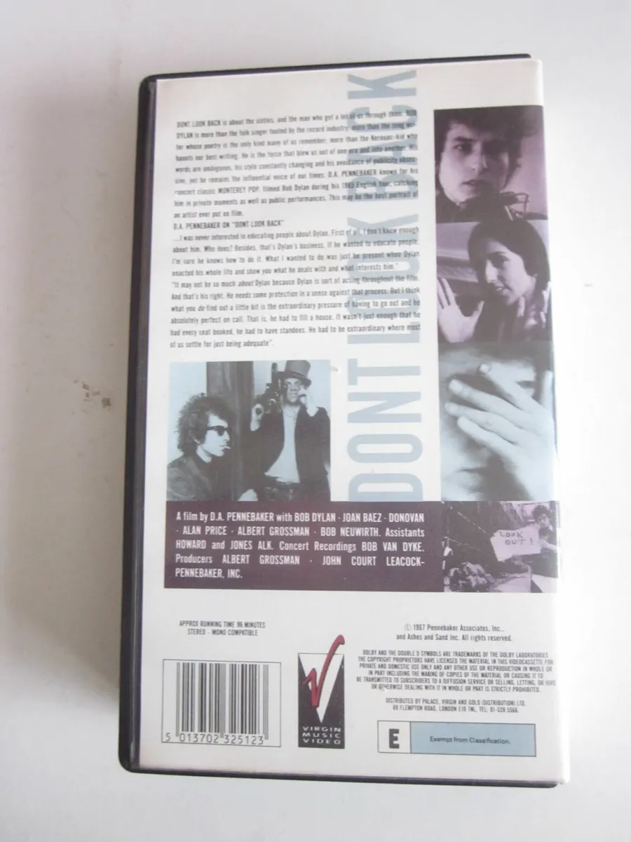 VHS Bob Dylan Dont Look Back - Image 3