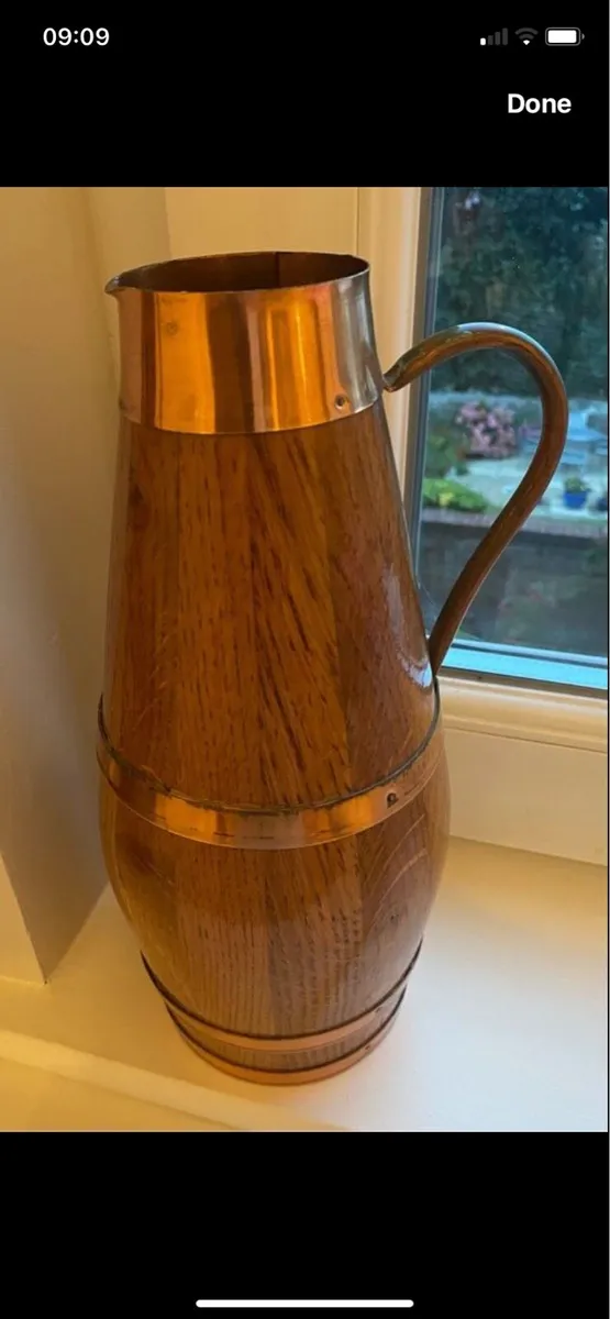 Vintage Timber & Copper Cider/ Wine Jug - Image 3