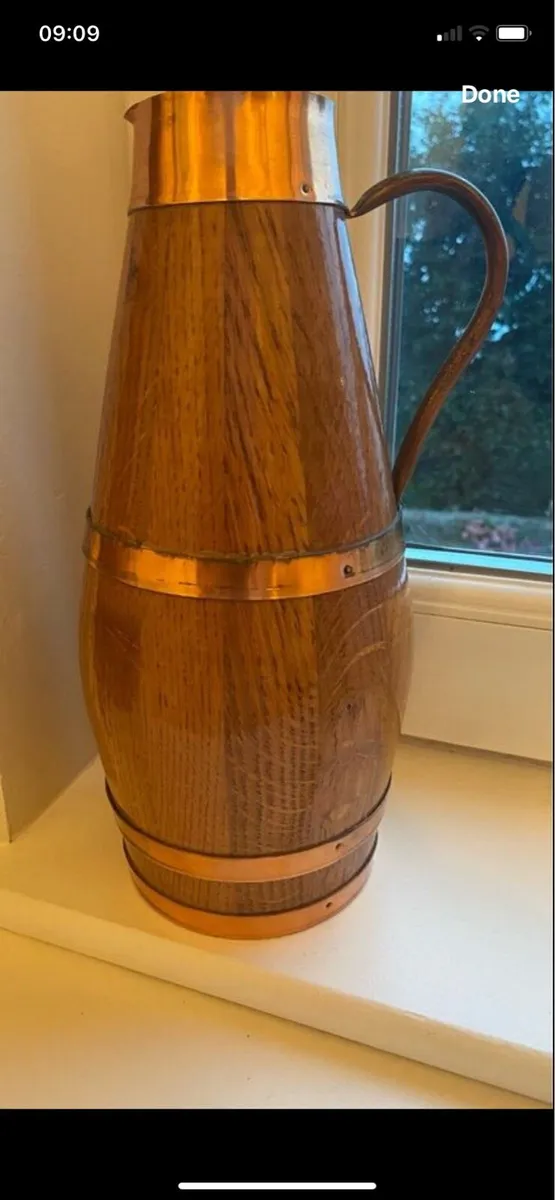 Vintage Timber & Copper Cider/ Wine Jug - Image 4
