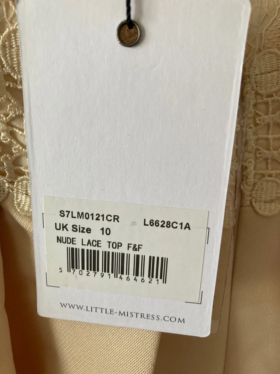 Little Mistress Nude Lacetop Dress - Image 4