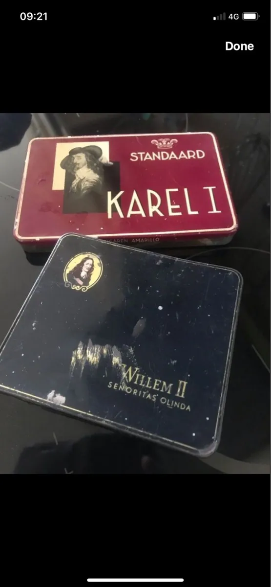 Vintage Cigar Metal Boxes - Image 1