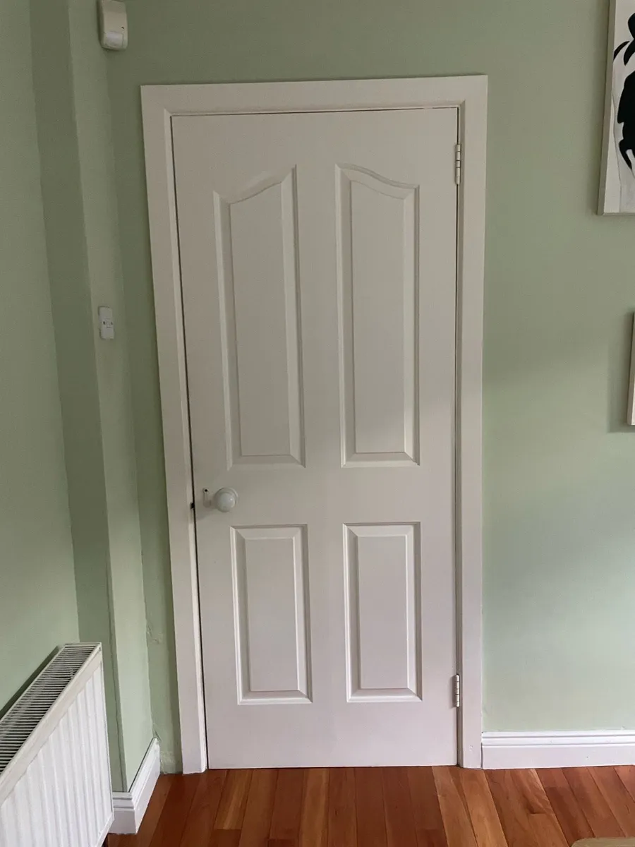 Set of 5 doors with porcelain door knobs - Image 4