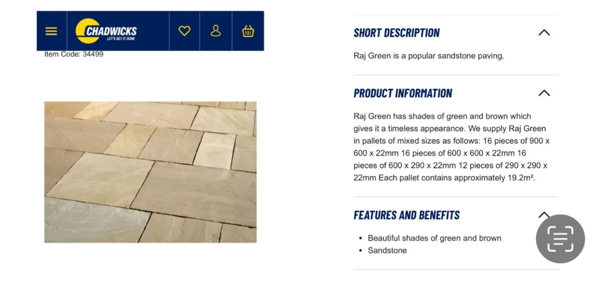 Sandstone patio slab - Image 4