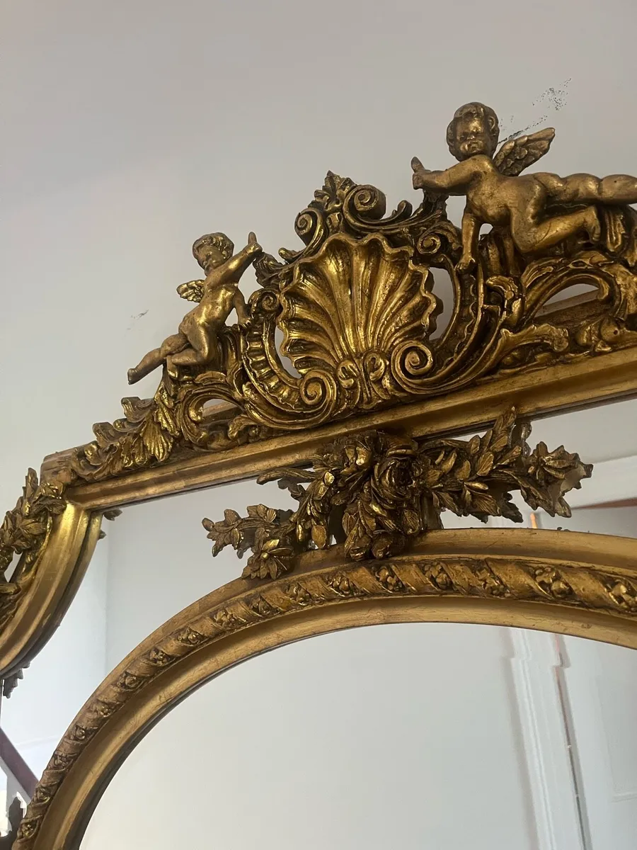 Antique gilt mirror - Image 3
