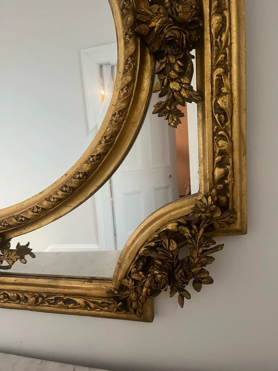 Antique gilt mirror - Image 4