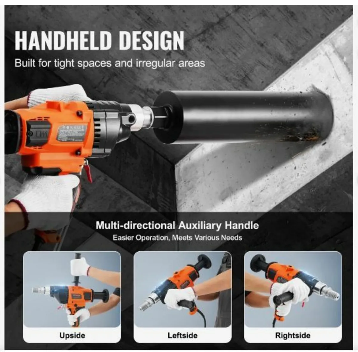 Core Drill Machine 0.8-6.3in Dia 2000W Handheld - Image 3