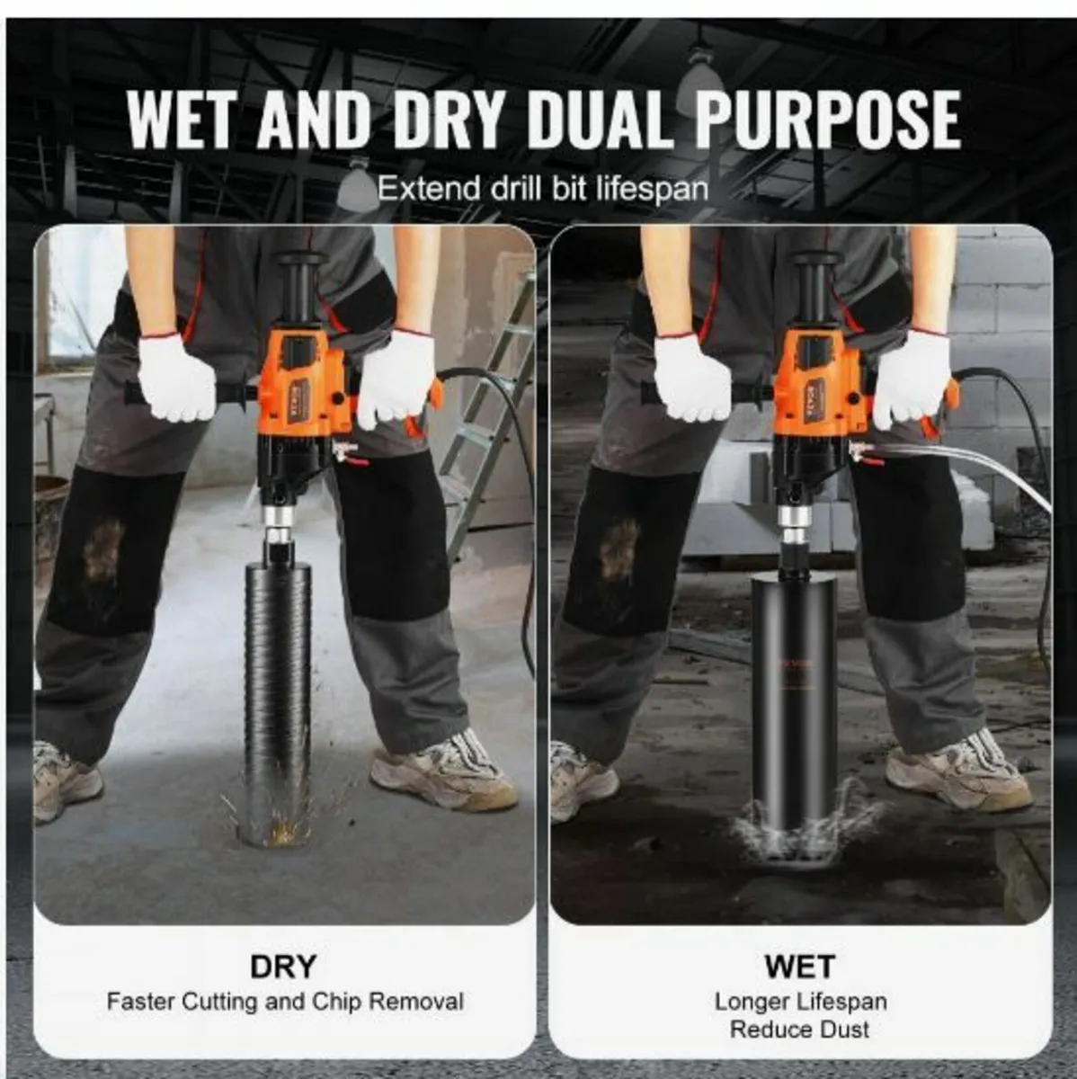 Core Drill Machine 0.8-6.3in Dia 2000W Handheld - Image 4