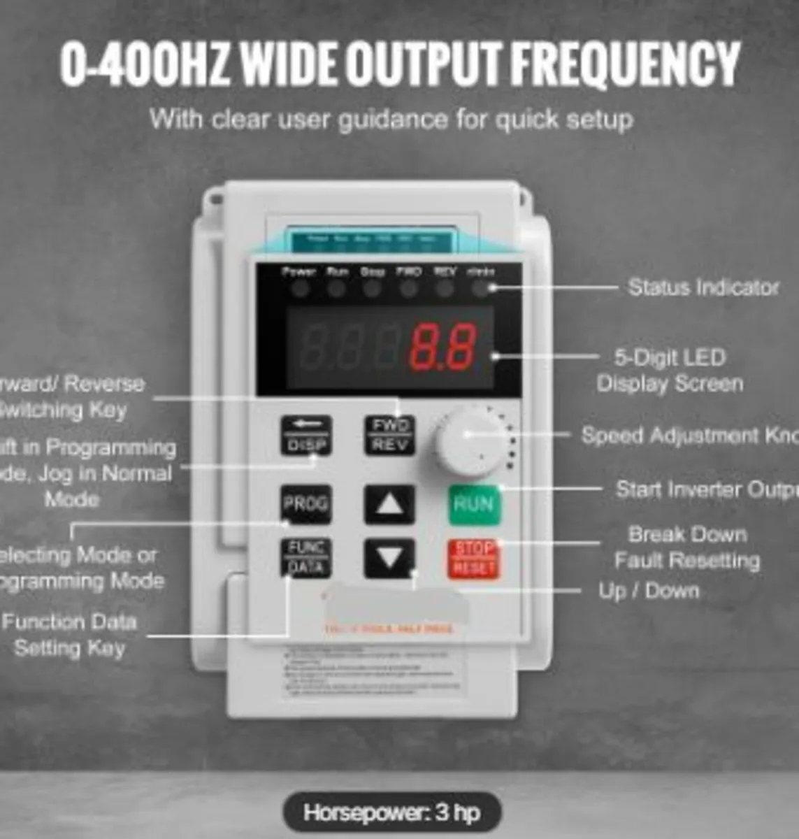 VFD 2.2KW 10A 3HP Variable Frequency - Image 3
