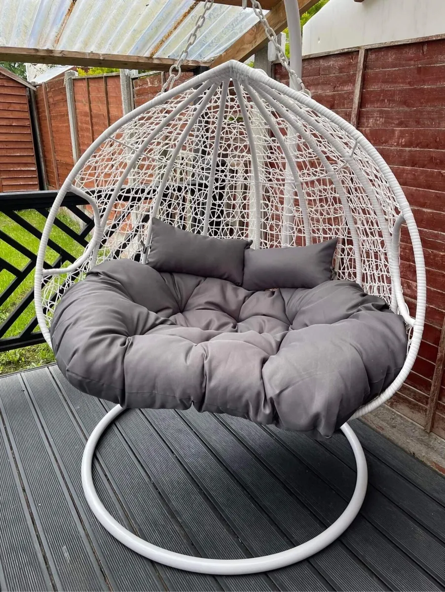 NEW RATTAN HANGING SWING EGG CHAIR / DELIVERY - Image 2