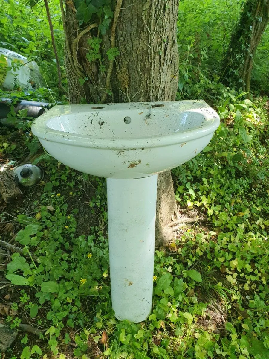 Pedestal basins, wastes, and tap - Image 1