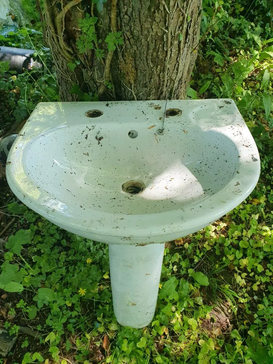 Pedestal basins, wastes, and tap - Image 2