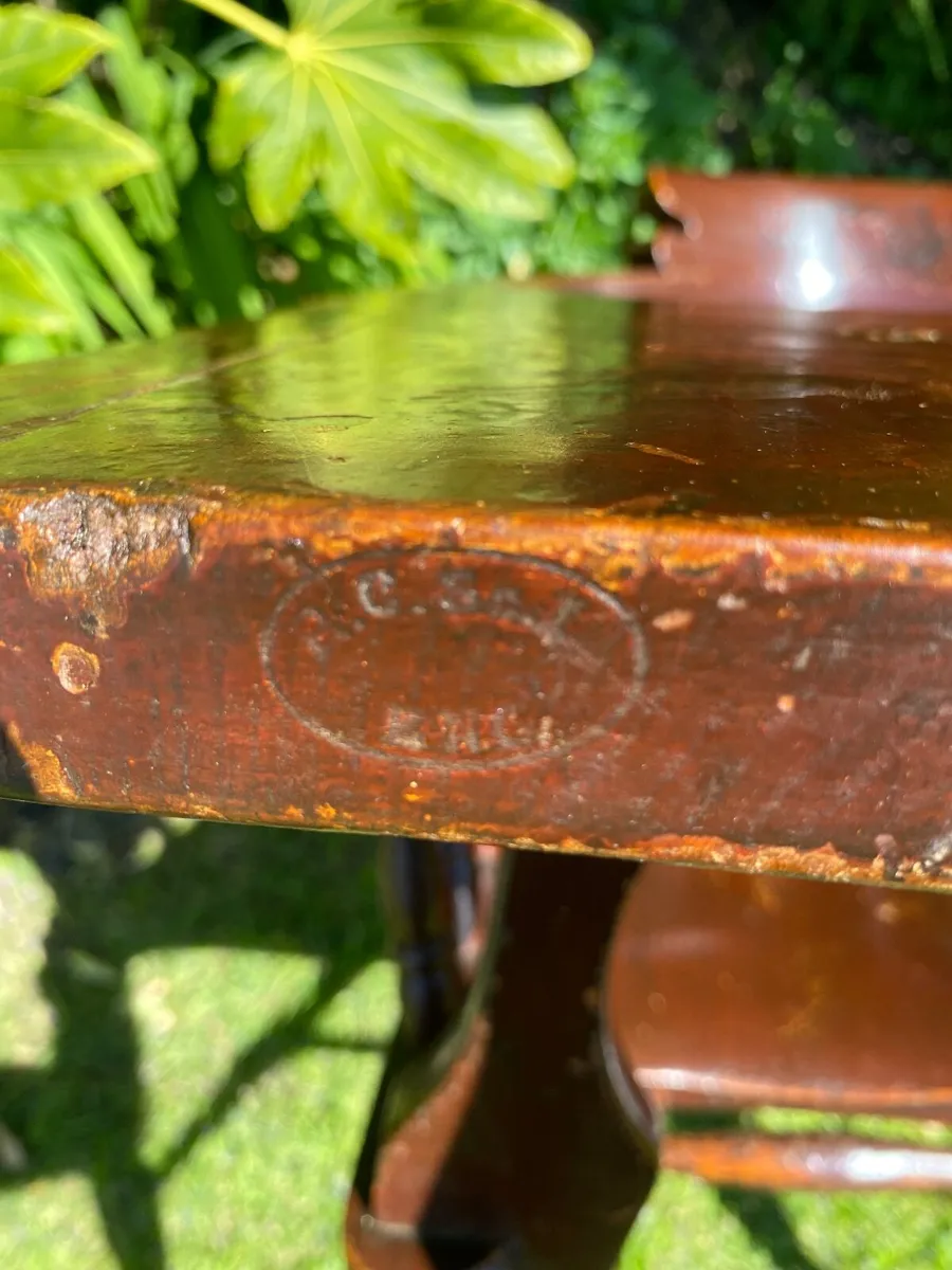 Antique Irish Georgian Library chair from - Image 2