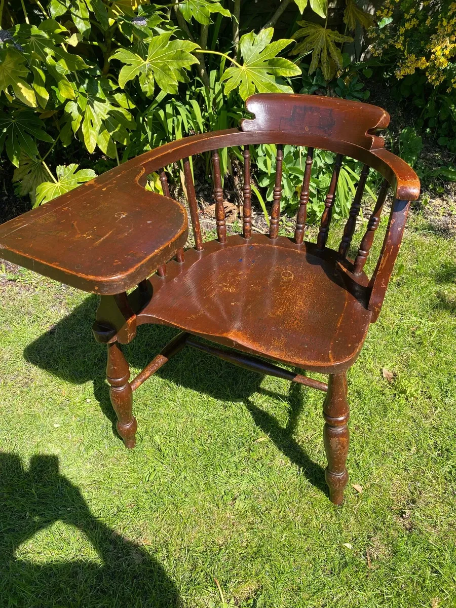 Antique Irish Georgian Library chair from - Image 1