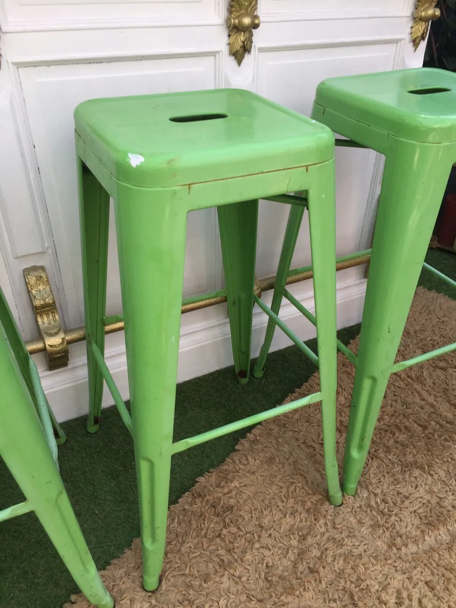 3 retro bar stools - Image 3