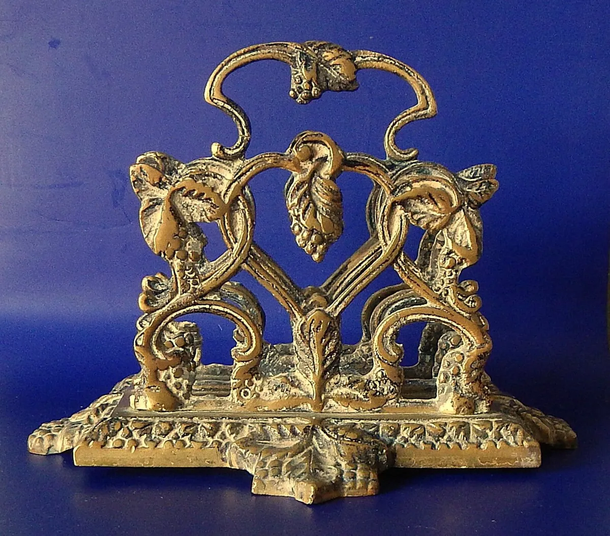2 Solid Brass Letter/Napkin Holders - Image 2