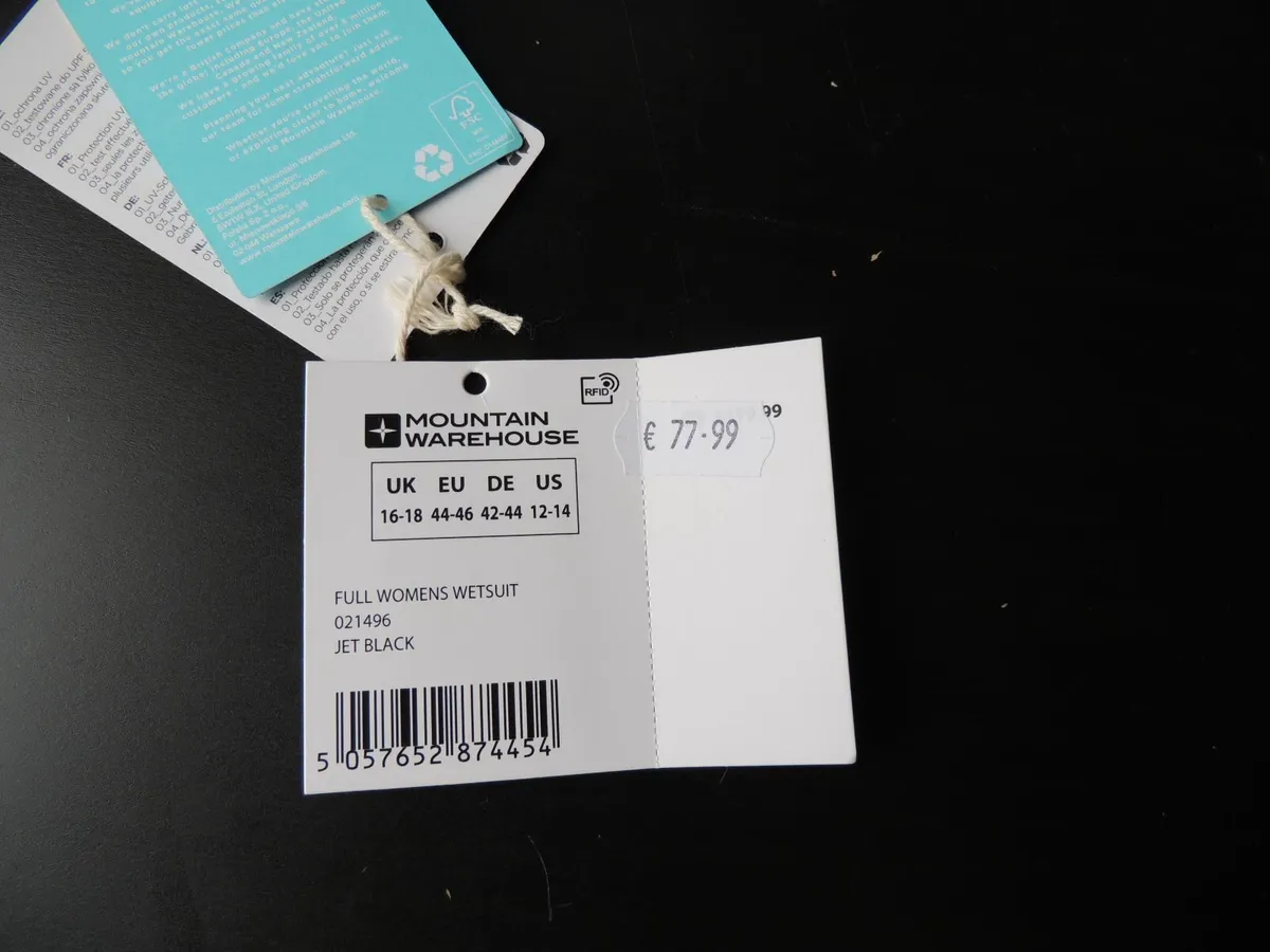 Ladies Wetsuit (2.5/2mm), size 16-18 - Image 4