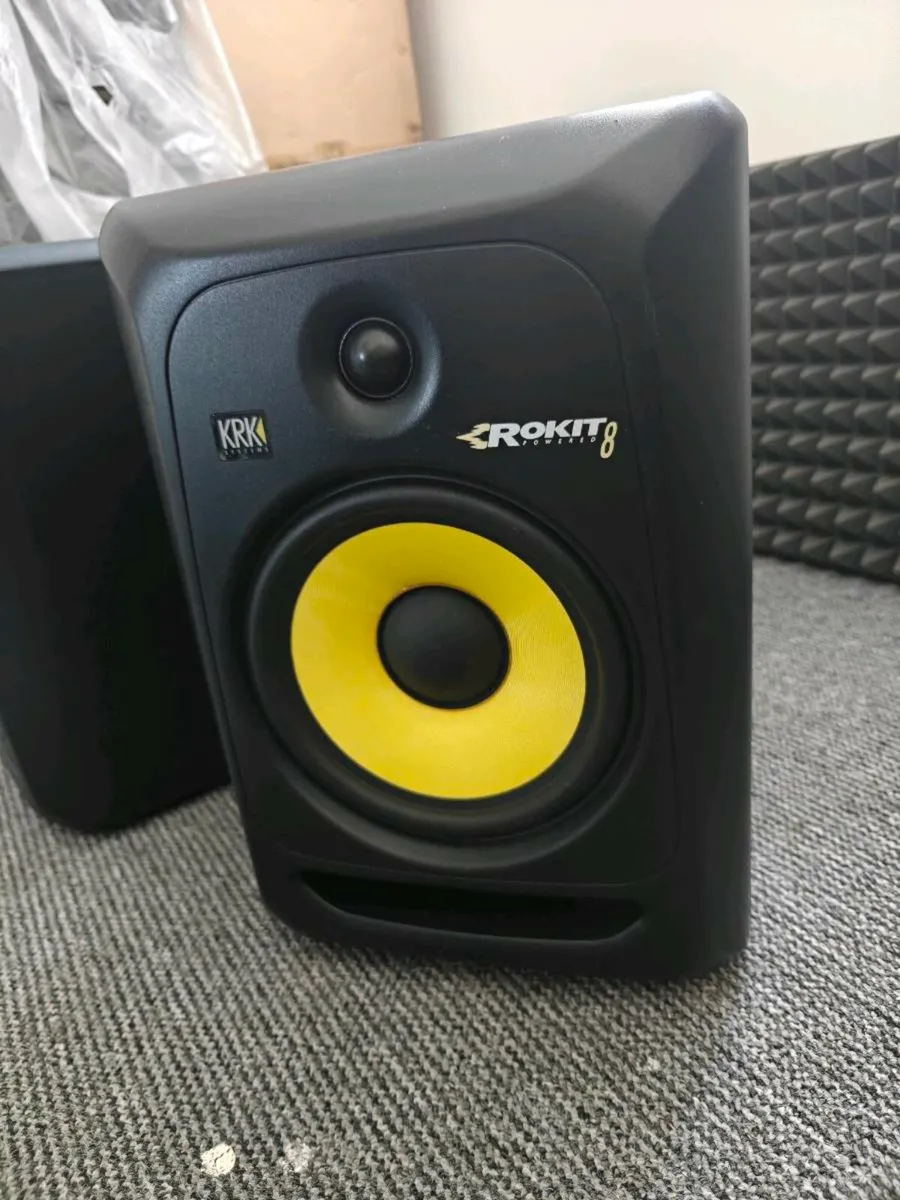 Rokit krk 8 G3 studio monitors (pair) with cables - Image 2