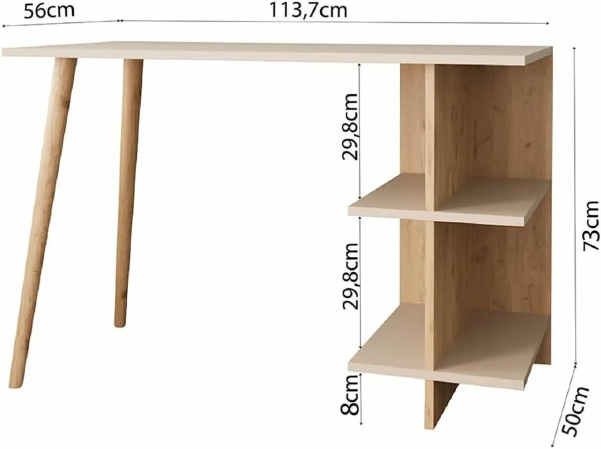 Wide Sleek Home Office Desk Computer Table56x117cm - Image 3