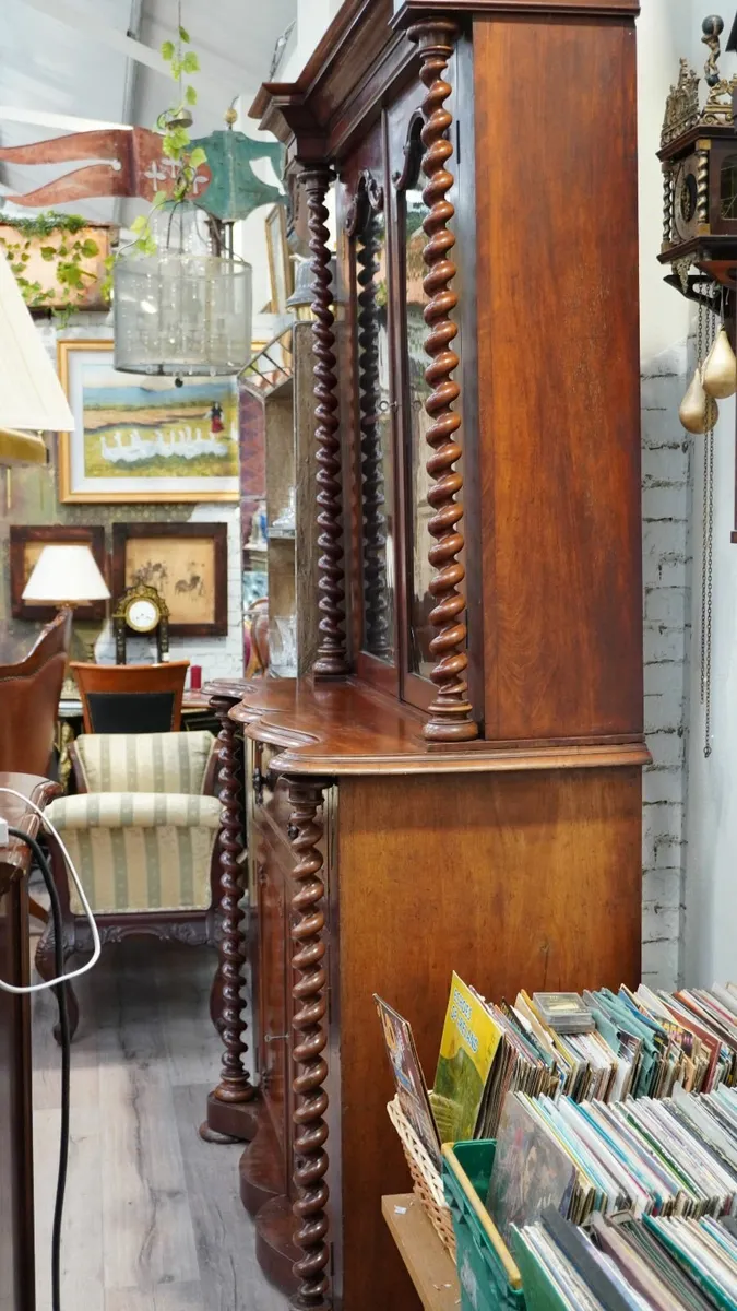 📌 Victorian Renaissance Revival Mahogany Secretai - Image 3