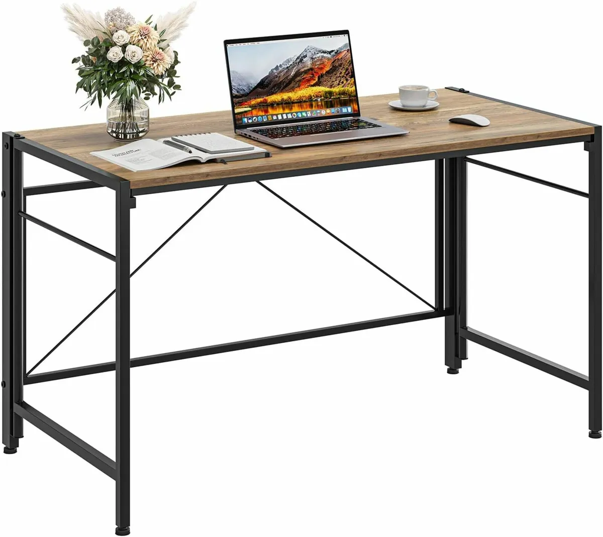 Folding Desk 110x50cm Writing Computer Desk Office - Image 2