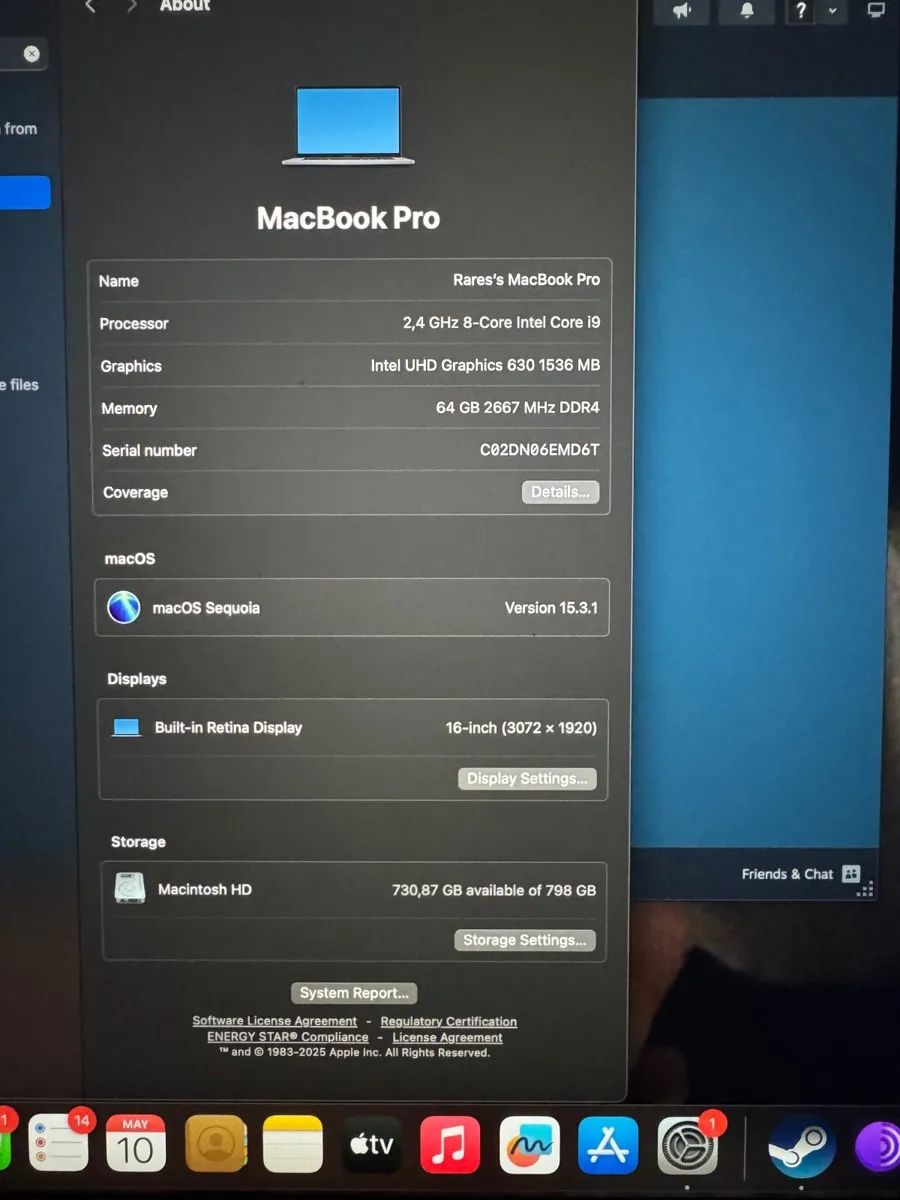 Apple MacBook Pro 2019 | 16" | i9 | 64 GB | - Image 4