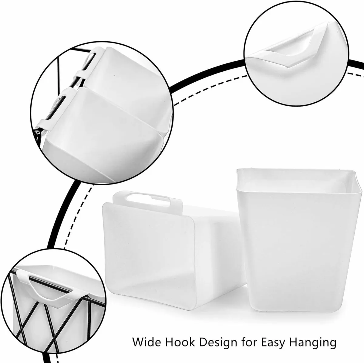 12 Pack Hanging Cup Holder Cart  11.6x9.4x12.7cm - Image 4