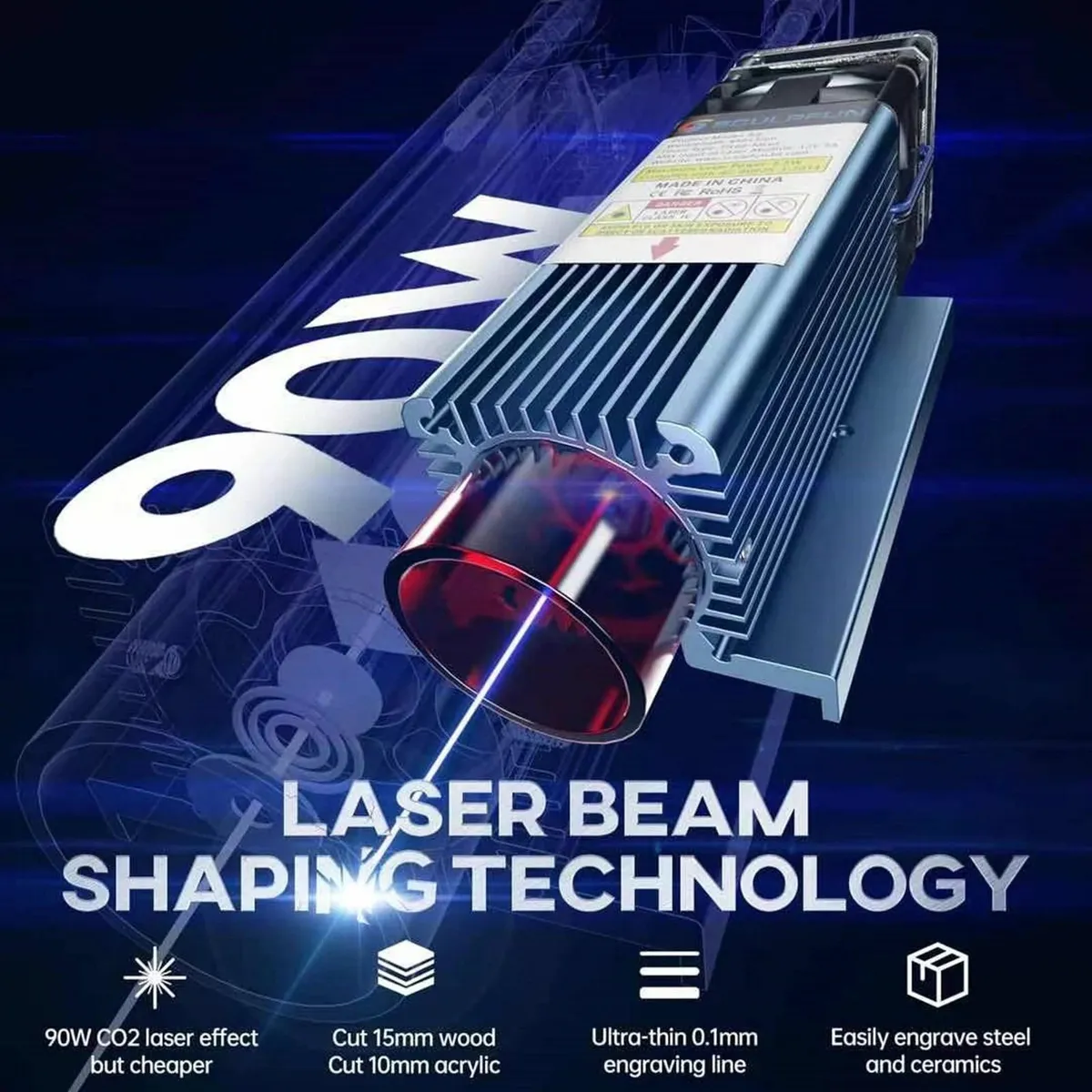 SCULPFUN S9 Laser Engraving / Cutting Machine - Image 4
